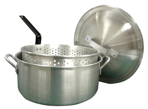 POT FRY AL W/LID & BASKET 14QT [SKU: ORG7462468]