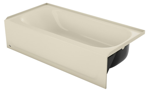 BOOTZ Aloha 011-4364-06/2364 Bathtub, 60 in L, 30 in W, 14-1/4 in H, Porcelain/Steel, Bone, Rectangular [SKU: ORG2993822]