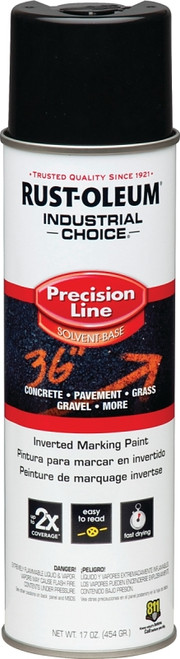 RUST-OLEUM INDUSTRIAL CHOICE 1675838 Marking Paint, Gloss, Black, 17 oz, Aerosol Can [SKU: ORG3701752]