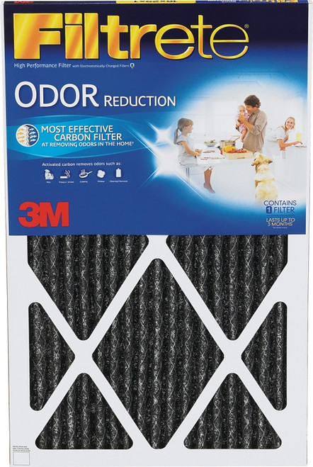 Filtrete HOME00-4 Air Filter, 20 in L, 16 in W, 11 MERV, 85 % Filter Efficiency, Carbon Filter Media [SKU: ORG8849911]