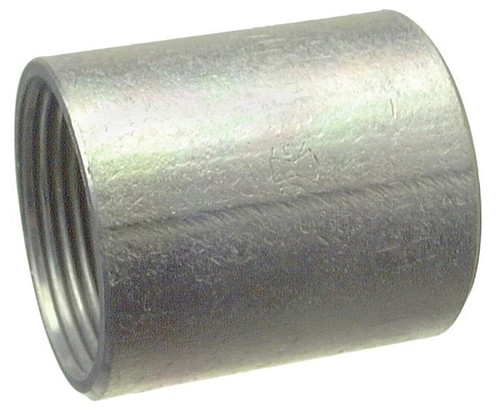 Halex 64015 Rigid Conduit Coupling, 1-1/2 in Threaded, 2.15 in OD, Steel, Galvanized [SKU: ORG5636659]