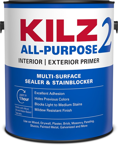 Kilz 20041 Exterior Primer, White, 1 gal, Can [SKU: ORG6971923]