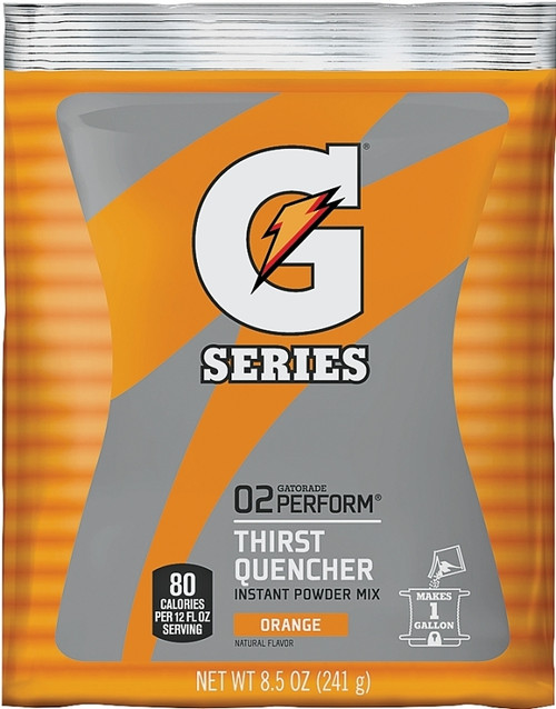 Gatorade 03957 Thirst Quencher Instant Powder Sports Drink Mix, Powder, Orange Flavor, 8.5 oz Pack [SKU: ORG6968820]