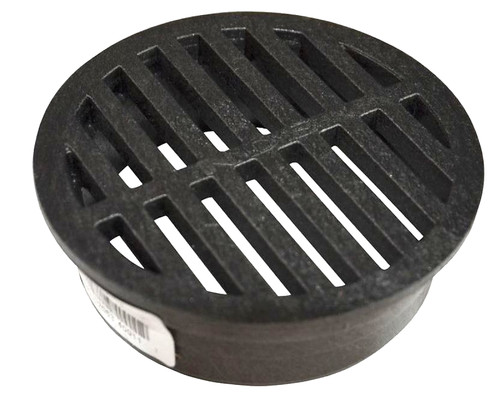 DrainTech 0440SDB Drop-In Drain Grate, 4-9/16 in Dia, Round, Polyethylene, Black [SKU: ORG3188059]