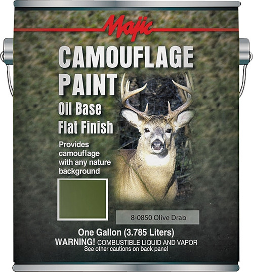 Majic Paints 8-0850-1 Camouflage Paint, Olive Drab, 1 gal Can [SKU: ORG9817172]