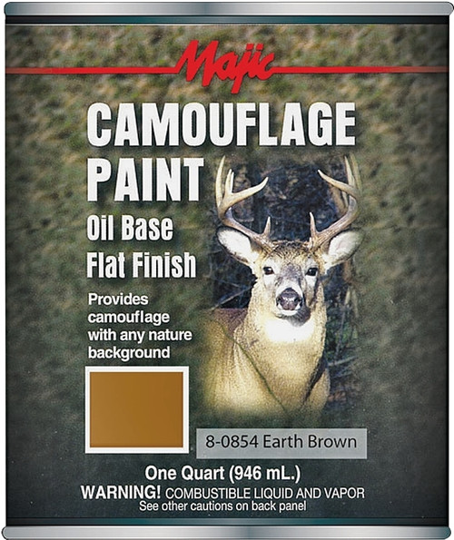 Majic Paints 8-0854-2 Camouflage Paint, Earth Brown, 1 qt Can [SKU: ORG9817271]