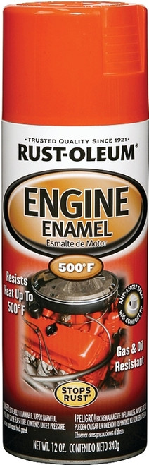 RUST-OLEUM AUTOMOTIVE 248941 Engine Enamel Spray Paint, Chevy Orange, 12 oz, Aerosol Can [SKU: ORG8746489]