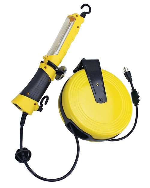 PowerZone ORCRTLLED526 Work Light, 120 Lumens, 30 ft L Cord, Yellow [SKU: ORG4785028]