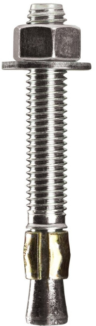 COBRA ANCHORS 501N Wedge Anchor, 1/2 in Dia, 3-3/4 in L, 1248 lb, Steel, Plated [SKU: ORG0942409]