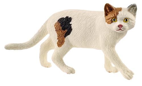 Schleich-S Farm World Series 13894 Toy, 3 to 8 years, American Shorthair Cat, Plastic [SKU: ORG7414410]