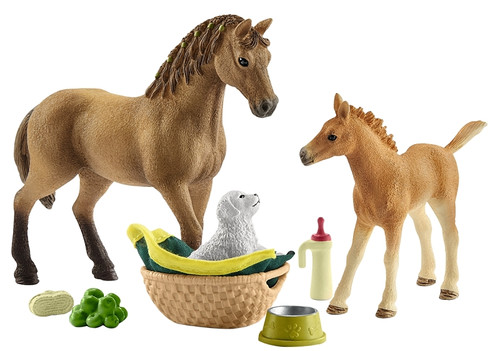 Schleich-S 42432 Toy, Horse Club Sarah's Baby Animal Care [SKU: ORG7450216]