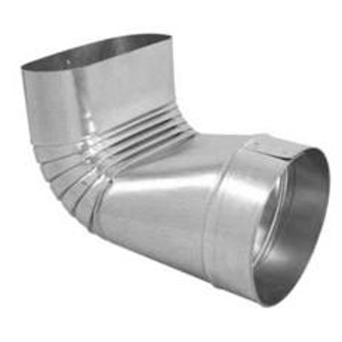 Imperial GV2098 Round to Oval Boot, 6 in L, 90 deg Angle, 30 ga Gauge, Galvanized [SKU: ORG9051160]