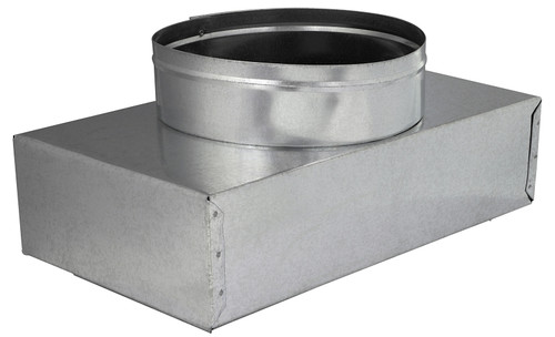 Imperial GVL0133-B Duct Boots, 15 in L, 6 in W, 12 in H, 30 ga Gauge, Steel, Galvanized [SKU: ORG7372253]