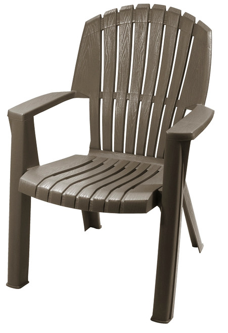Gracious Living 11075-16 High-Back Chair, Resin, Woodland Brown [SKU: ORG8288649]