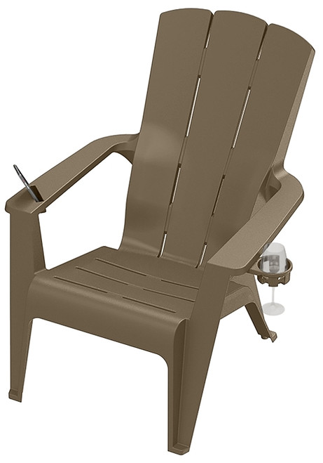 Gracious Living Contour Adirondack 11800-20 Adirondack Chair, Resin Seat, Resin Frame, Woodland Brown Frame [SKU: ORG8288664]