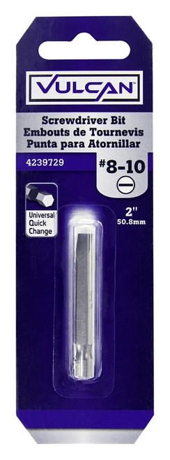 Vulcan 306861OR Screwdriver Bit, Hex Shank, S2 Chrome Molybdenum Steel [SKU: ORG4239729]