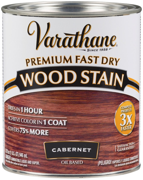 VARATHANE 262016 Wood Stain, Cabernet, Liquid, 1 qt, Can [SKU: ORG7132269]