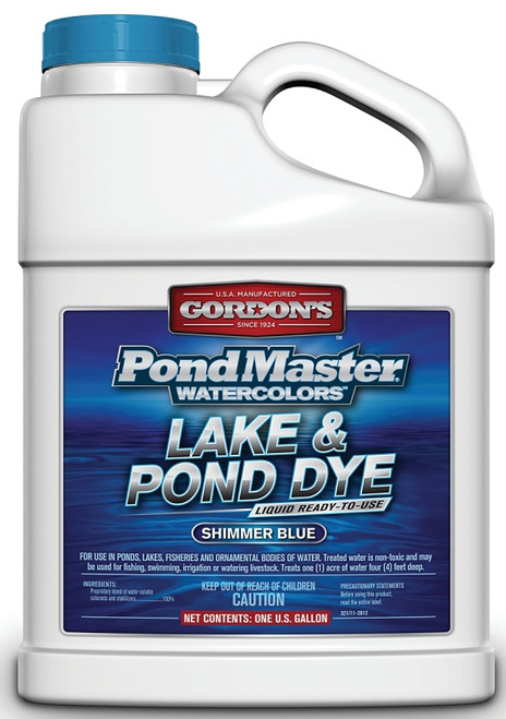 Gordon's PondMaster 3211072 Lake and Pond Dye, Liquid, Dark Blue, 1 gal [SKU: ORG8008849]