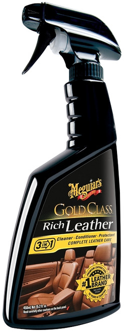 MEGUIAR'S Gold Class G10916 Rich Leather Spray, 15.2 oz Bottle, Liquid, Sweet [SKU: ORG2838126]