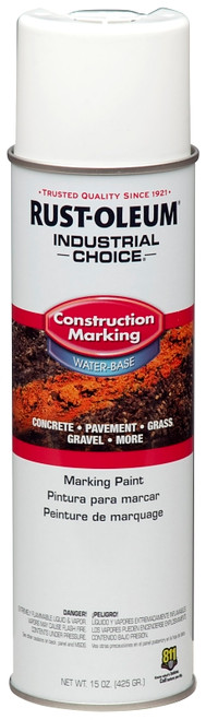 Industrial Choice M1400 System 264692 Construction Marking Paint, White, 17 oz, Aerosol Can [SKU: ORG7405236]