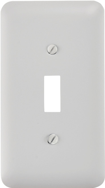 Amerelle 935TW Wallplate, 5 in L, 2-13/16 in W, 1 -Gang, Steel, White [SKU: ORG9313115]