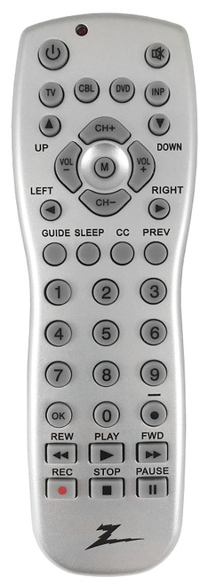 Zenith ZP305MH Universal Remote, Silver [SKU: ORG7230816]