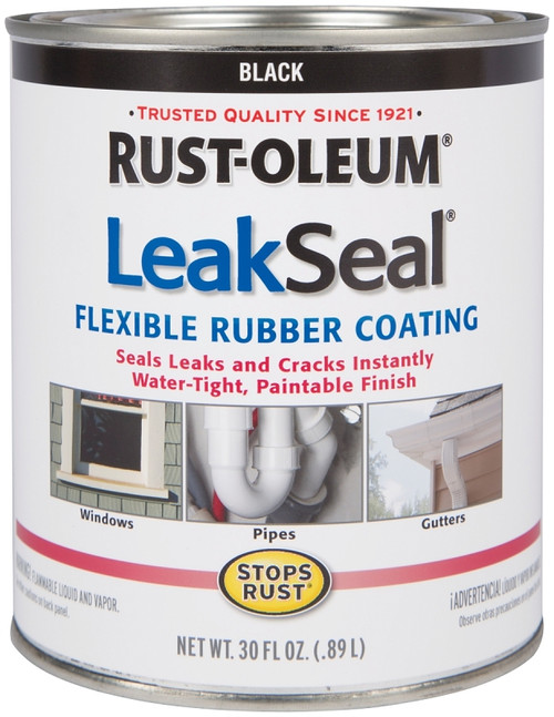 RUST-OLEUM LeakSeal 271791 Flexible Sealer Black, Black, 30 oz, Can [SKU: ORG7146970]
