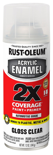 RUST-OLEUM AUTOMOTIVE 271913 Acrylic Enamel, Gloss, Clear, 12 oz, Can [SKU: ORG4730560]