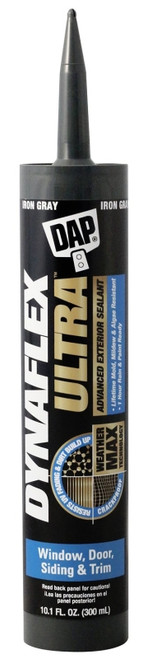 DAP DYNAFLEX ULTRA 7079818215 Advanced Exterior Sealant, Iron Gray, 40 to 100 deg F, 10.1 oz Cartridge [SKU: ORG1135003]
