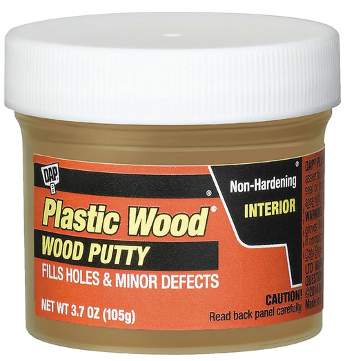 Plastic Wood 7079821272 Wood Putty, Solid, Mild, Pleasant, Natural Pine, 3.7 oz Tub [SKU: ORG7800758]