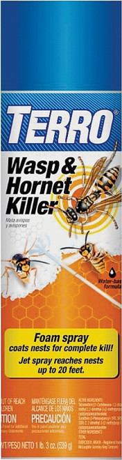TERRO T3300-6 Wasp and Hornet Killer, Liquid, Spray Application, 19 oz Aerosol Can [SKU: ORG4207981]