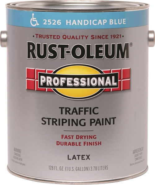 RUST-OLEUM PROFESSIONAL 2526402 Traffic Striping Paint, Flat, Handicap Blue, 1 gal, Pail [SKU: ORG9789827]
