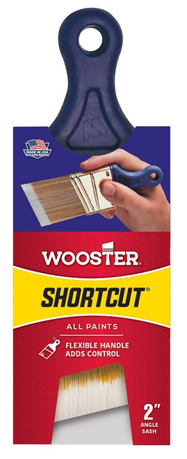 WOOSTER Q3211-2 Paint Brush, 2 in W, 2-3/16 in L Bristle, Synthetic Fabric Bristle, Sash Handle [SKU: ORG2049393]