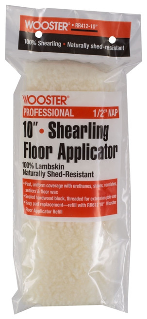 WOOSTER RR412-10 Shearling Floor Applicator, Hardwood Handle [SKU: ORG2274850]
