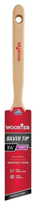 WOOSTER 5221-1-1/2 Paint Brush, 1-1/2 in W, 2-7/16 in L Bristle, Polyester Bristle, Sash Handle [SKU: ORG8583437]