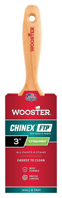 WOOSTER 4413-3 Paint Brush, 3 in W, 3-3/16 in L Bristle, Synthetic Fabric Bristle, Varnish Handle [SKU: ORG7127400]