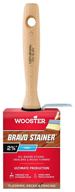 WOOSTER F5116-2 3/4 Stain Brush, 2-3/4 in W, China Bristle [SKU: ORG1956978]