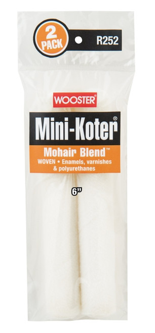 WOOSTER Mini-Koter R252-6 Mini Roller, 6 in L, Mohair/Polyester Cover [SKU: ORG0967182]