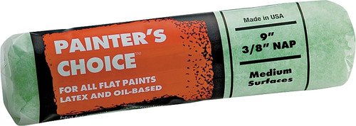 WOOSTER R275-9 Paint Roller Cover, 3/8 in Thick Nap, 9 in L, Knit Fabric Cover, Mint Green [SKU: ORG3427895]