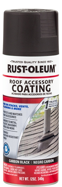 RUST-OLEUM STOPS RUST 285227 Paint, Flat, Carbon Black, 12 oz, Can [SKU: ORG7457302]