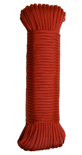 LEHIGH NPC5503250R Paracord, 5/32 in Dia, 50 ft L, 110 lb Working Load, Nylon, Red [SKU: ORG9089145]
