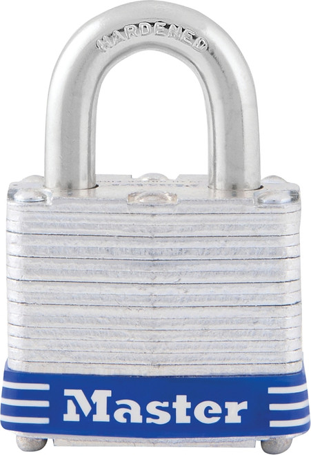 Master Lock 3KA 0464 Padlock, Keyed Alike Key, Open Shackle, 9/32 in Dia Shackle, 3/4 in H Shackle, Steel Shackle [SKU: ORG6882815]