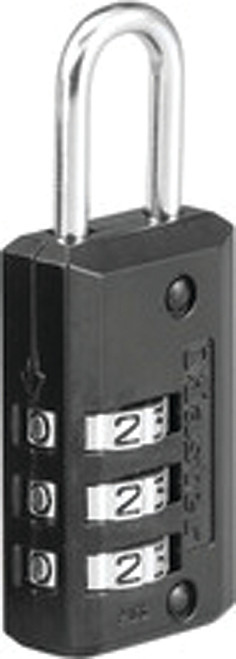 Master Lock 646T Padlock, 1/8 in Dia Shackle, 11/16 in H Shackle, Steel Shackle, Zinc Body, 13/16 in W Body [SKU: ORG6751887]