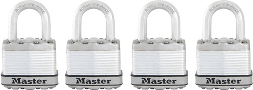 Master Lock Magnum Series M1XQ Padlock, Keyed Alike Key, 5/16 in Dia Shackle, 1 in H Shackle, Stainless Steel Body, Zinc [SKU: ORG6144208]