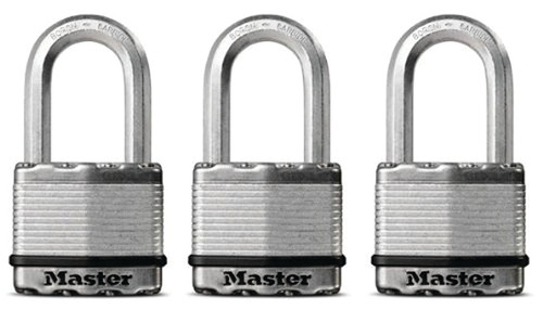 Master Lock Magnum Series M5XTRILHCCSEN Padlock, Keyed Different Key, 3/8 in Dia Shackle, 2 in H Shackle, Zinc [SKU: ORG7146848]