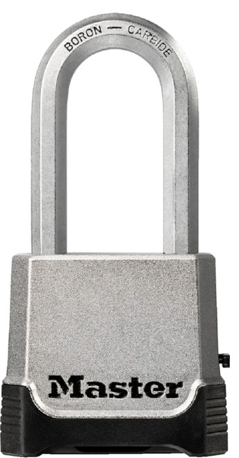 Master Lock Magnum Series M176XDLH Padlock, 3/8 in Dia Shackle, 2 in H Shackle, Boron Carbide Steel Shackle, Zinc Body [SKU: ORG5374889]