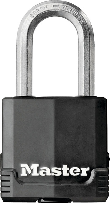 Master Lock Magnum Series M115XKADLF Padlock, Keyed Different Key, 5/16 in Dia Shackle, Boron Carbide Shackle, Zinc [SKU: ORG0483834]