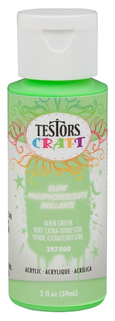 TESTORS 297500 Craft Paint, Alien Green, 2 oz, Bottle [SKU: ORG4997334]