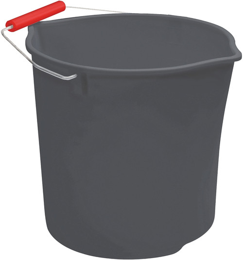 Quickie 2077957 Bucket, 11 qt Capacity, Plastic, Gray [SKU: ORG0113506]