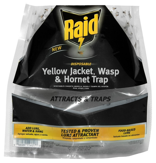 RAID WASPBAG-RAID Yellow Jacket/Wasp and Hornet Trap, Liquid, Fruit [SKU: ORG7348410]